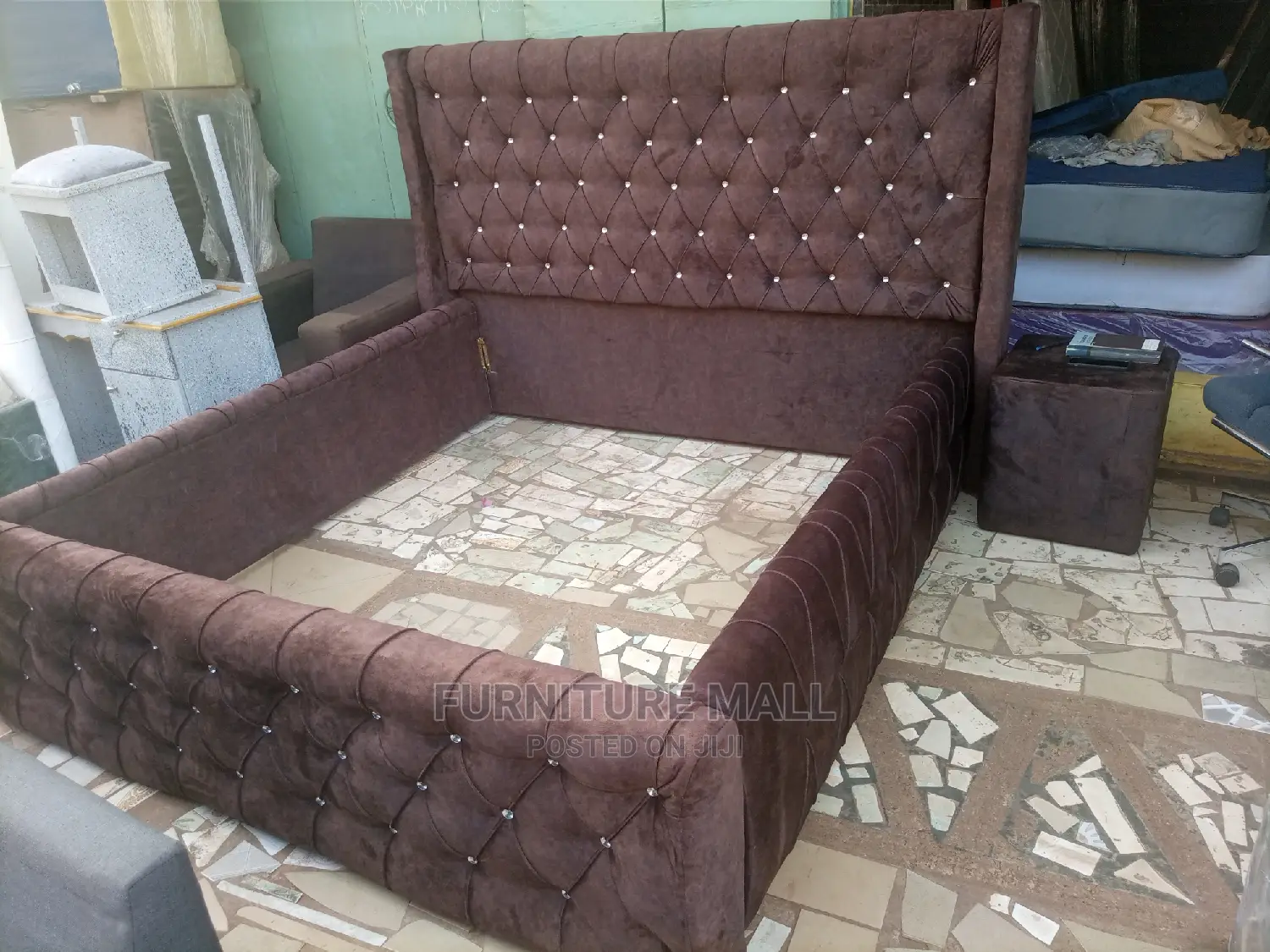 Family Bed Frame With Side Table. Free Delivery