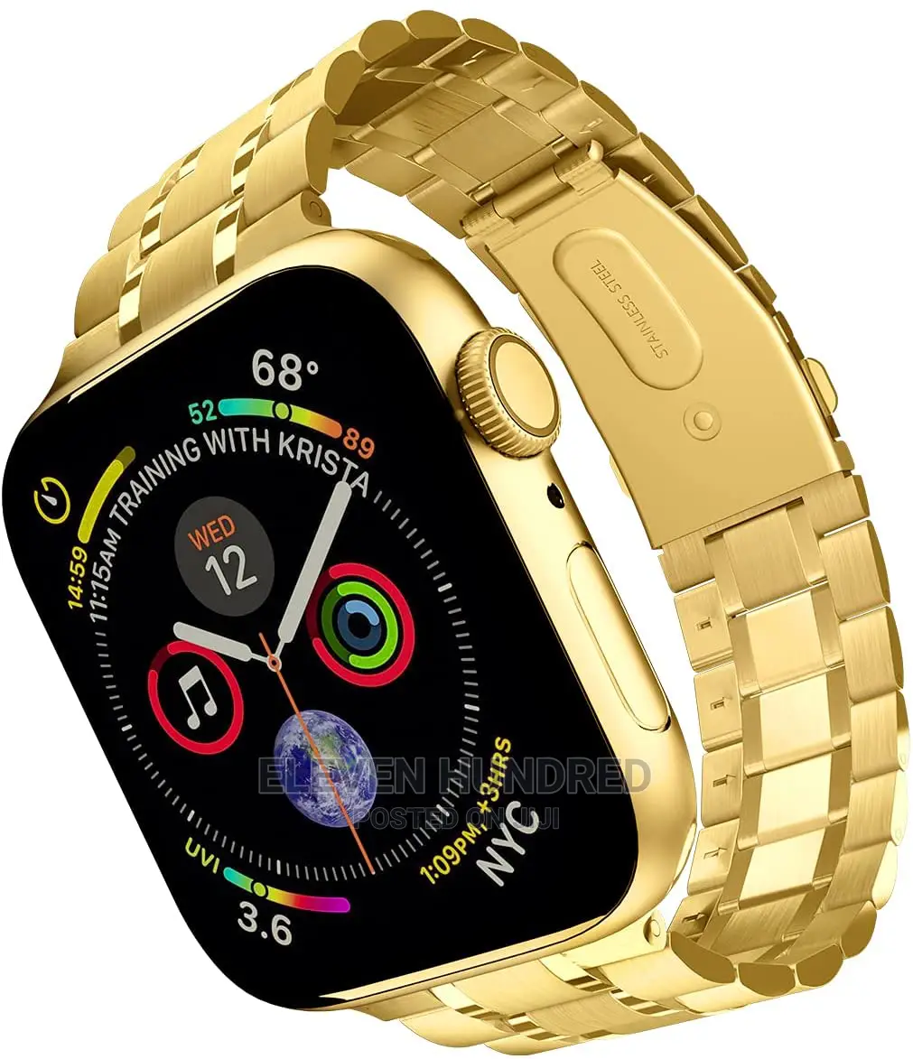 Watch Strap for Iwatch 42mm 44mm Stainless Steel Gold