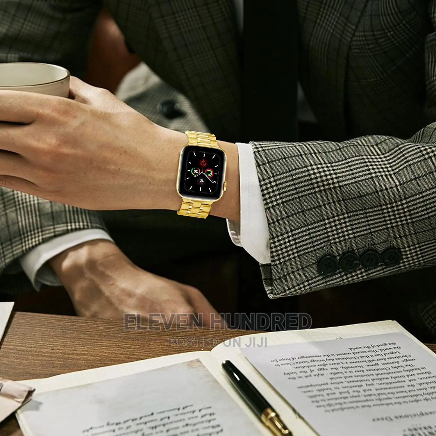 Watch Strap for Iwatch 42mm 44mm Stainless Steel Gold
