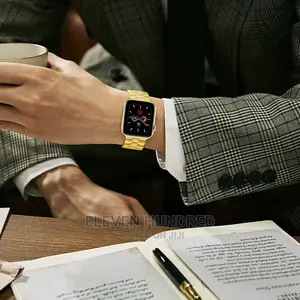 Watch Strap for Iwatch 42mm 44mm Stainless Steel Gold