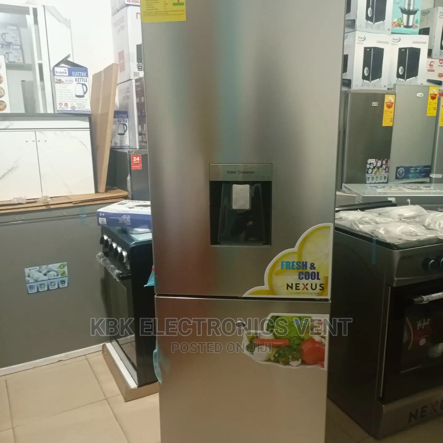 Pearl 250ltr Digital Lock+Key Water Dispenser Fridge