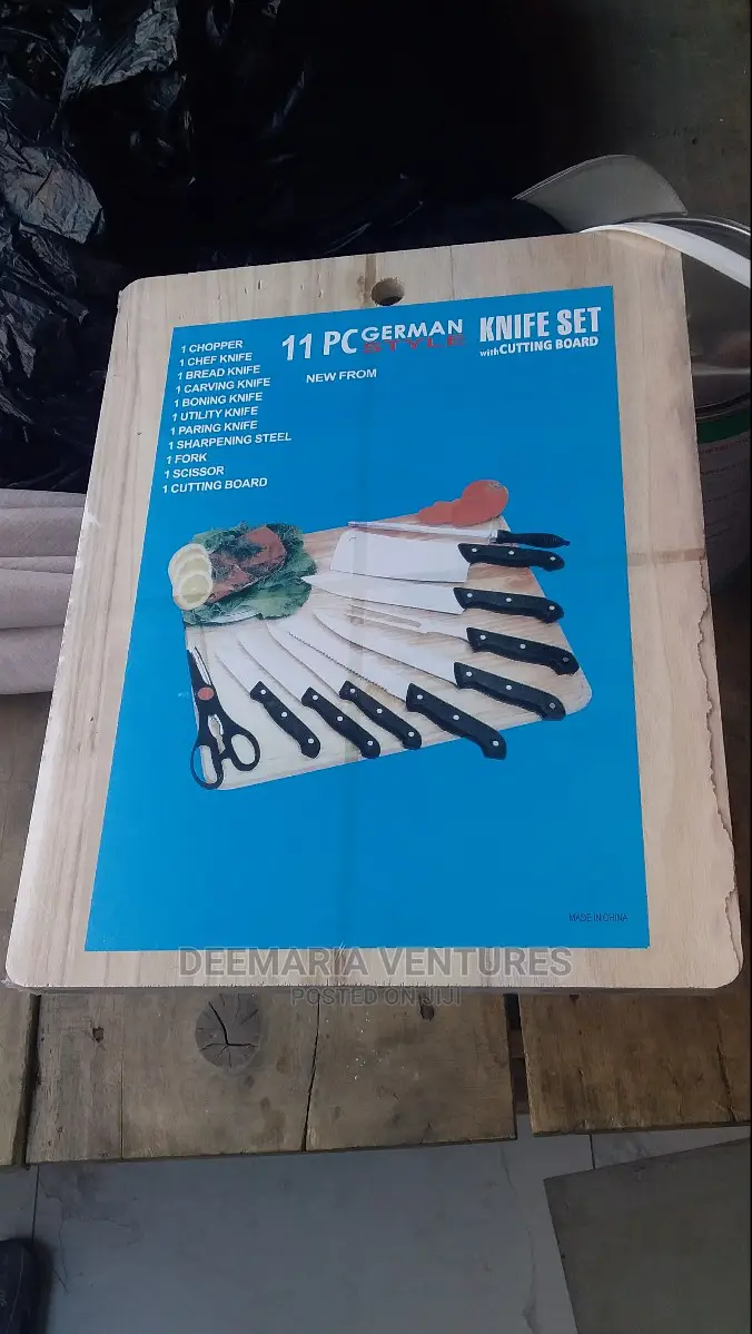 11pcs Knife Set With Cutting Board(German Style)