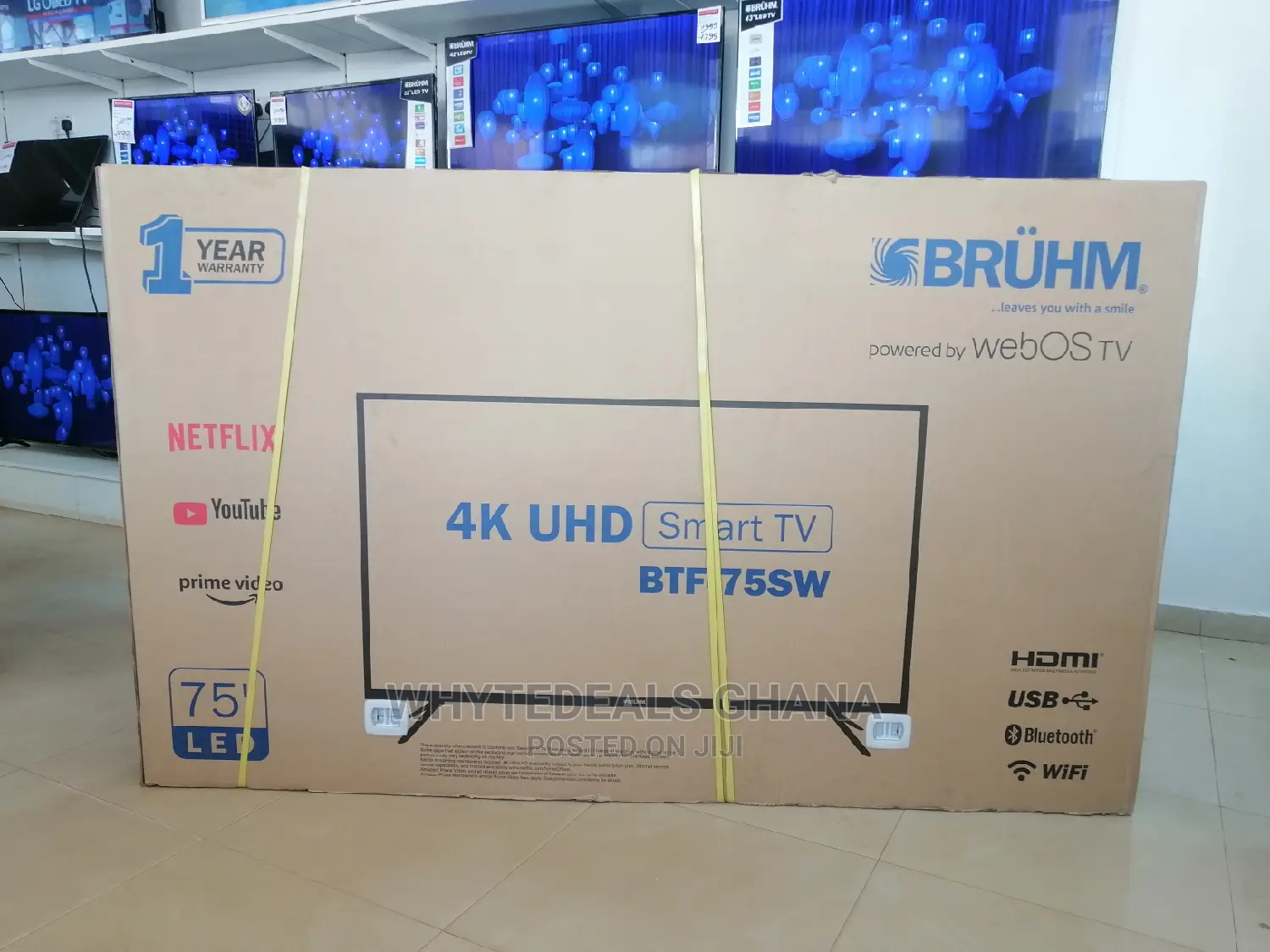 75" Bruhm Smart Webos Led Tv With Magic Remote| Uhd | Voice-Control
