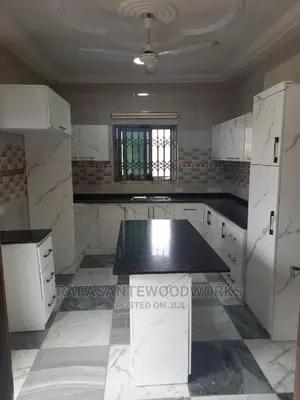 RAF Kitchen Cabinet With Laminated Plywood and Quartz Top