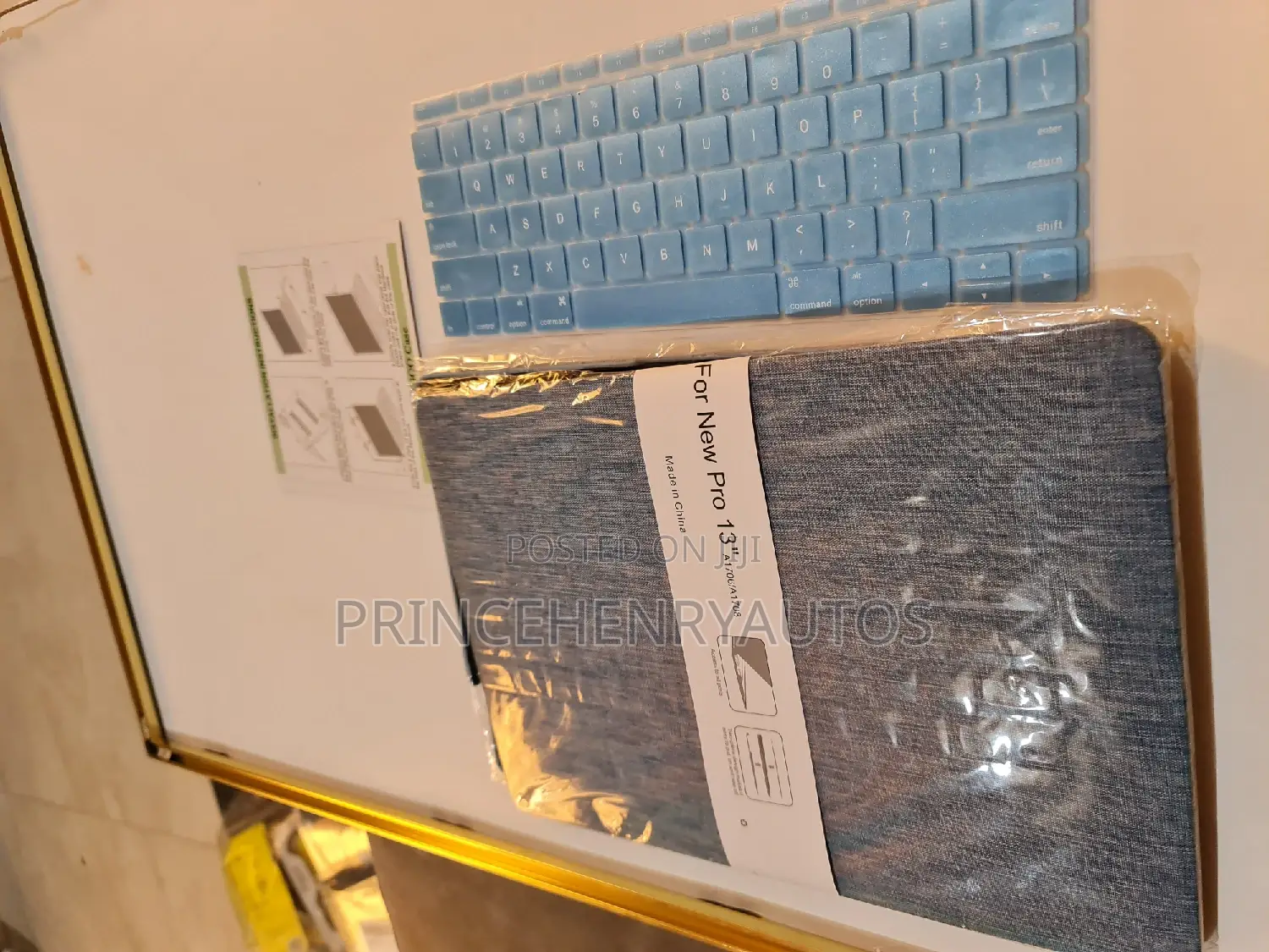 Sky Blue Case+Keyboard Cover for Macbook Pro A1706/A1708