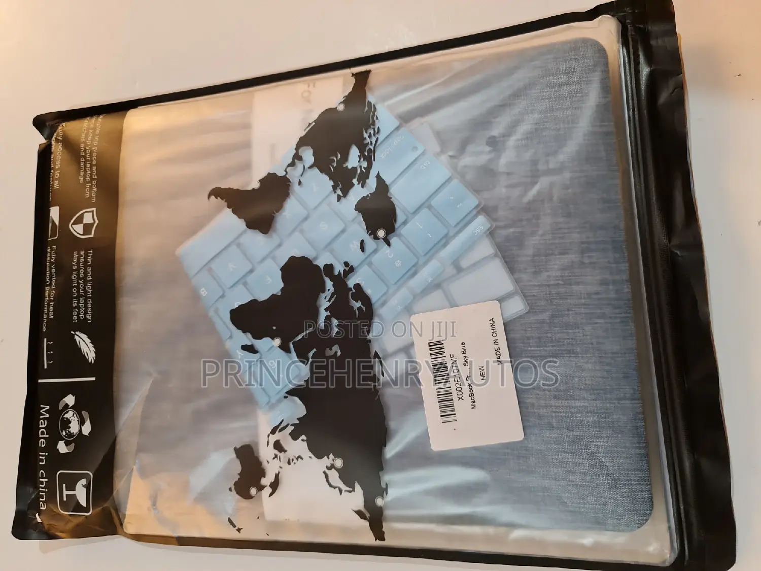 Sky Blue Case+Keyboard Cover for Macbook Pro A1706/A1708