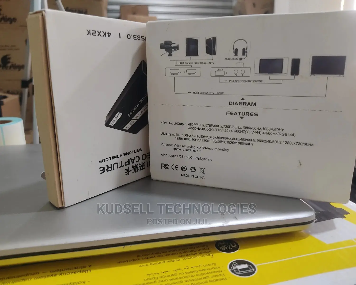 HDMI Video Capture With One HDMI Loop USB 3.0 4kx2k