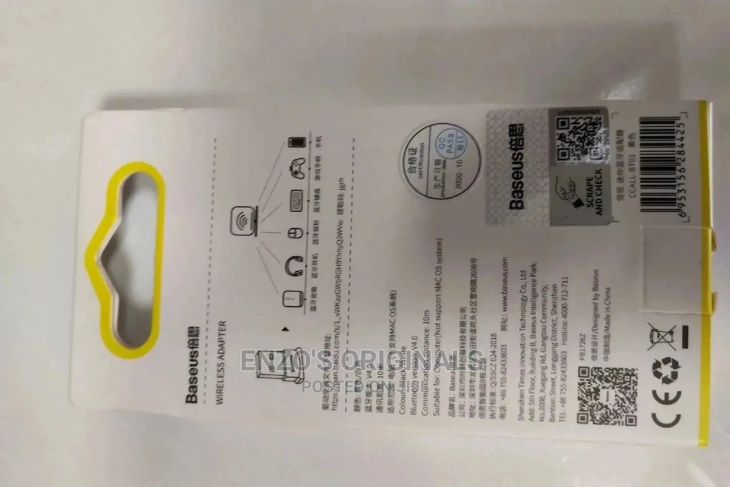 Original Baseus Bluetooth 4.0 Adapter for Computers