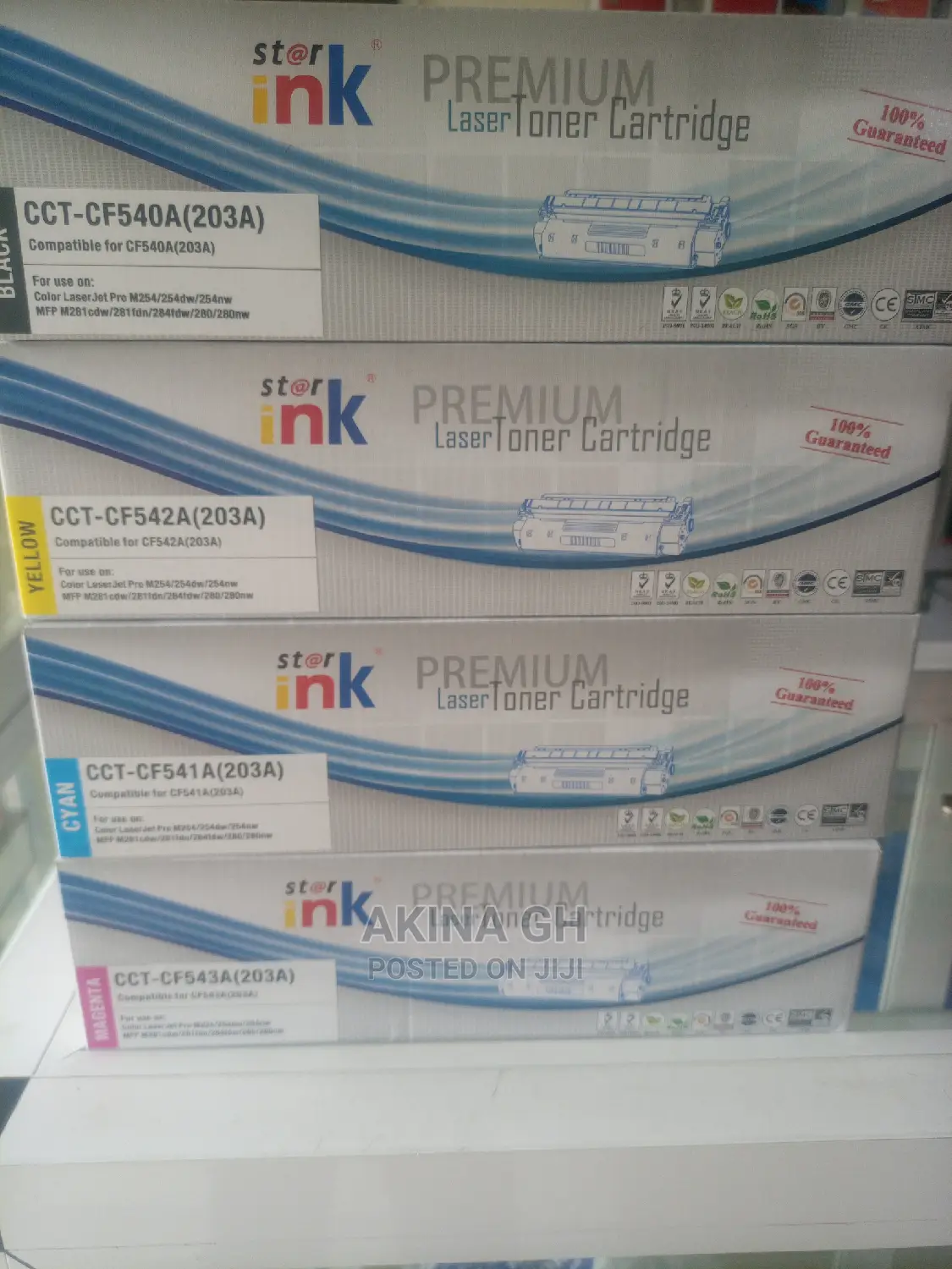 Hp Compatible Toner 203A (Cf-540a) for M254 M281 M284