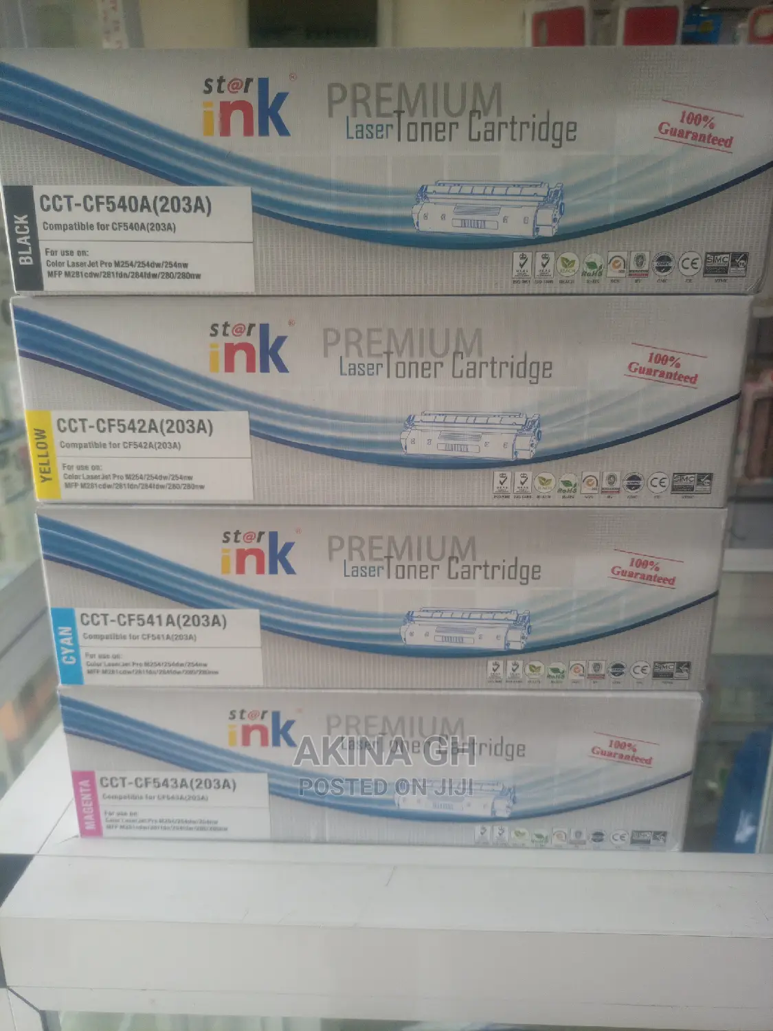 Hp Compatible Toner 203A (Cf-540a) for M254 M281 M284