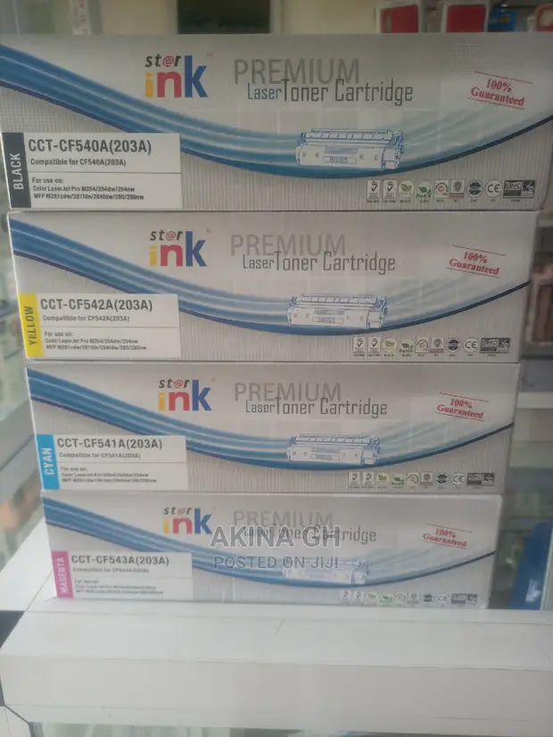Hp Compatible Toner 203A (Cf-540a) for M254 M281 M284 2