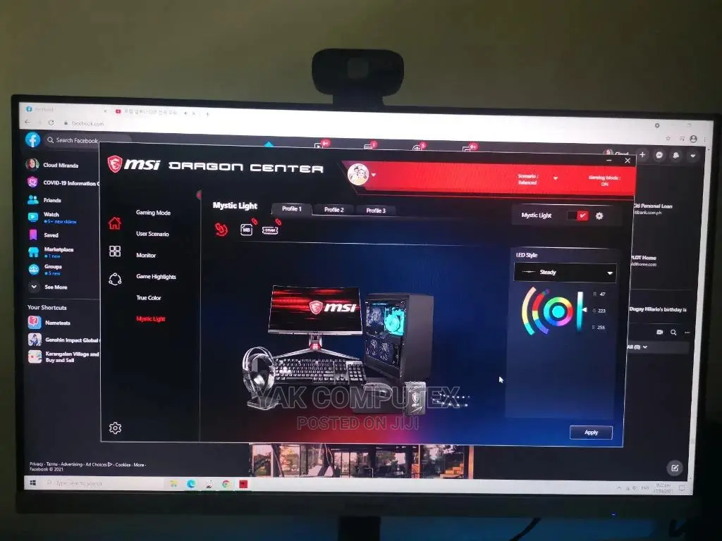 New Desktop Computer MSI Gaming 24 6QE 4K 16GB AMD Ryzen SSD 512GB