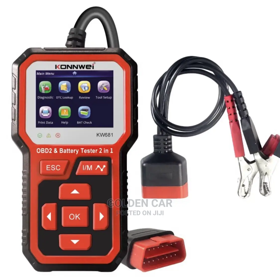Konnwei KW681 OBD2 Car Diagnostic Battery Scanner