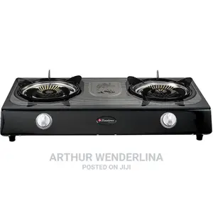 Binatone Table Top Stainless Steel Gas Cooker - Black