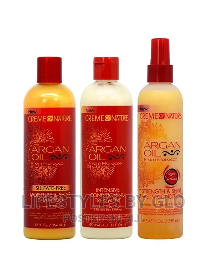 Creme of Nature Argan Oil Shampoo + Conditioner + Leave-In
