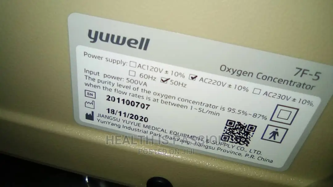 Yuwell 5litre Oxygen Concentrator
