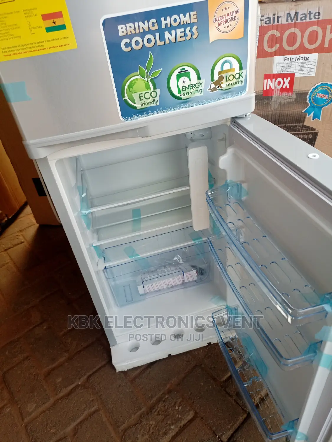 Nasco 108ltr(N214) Double Door Refrigerator