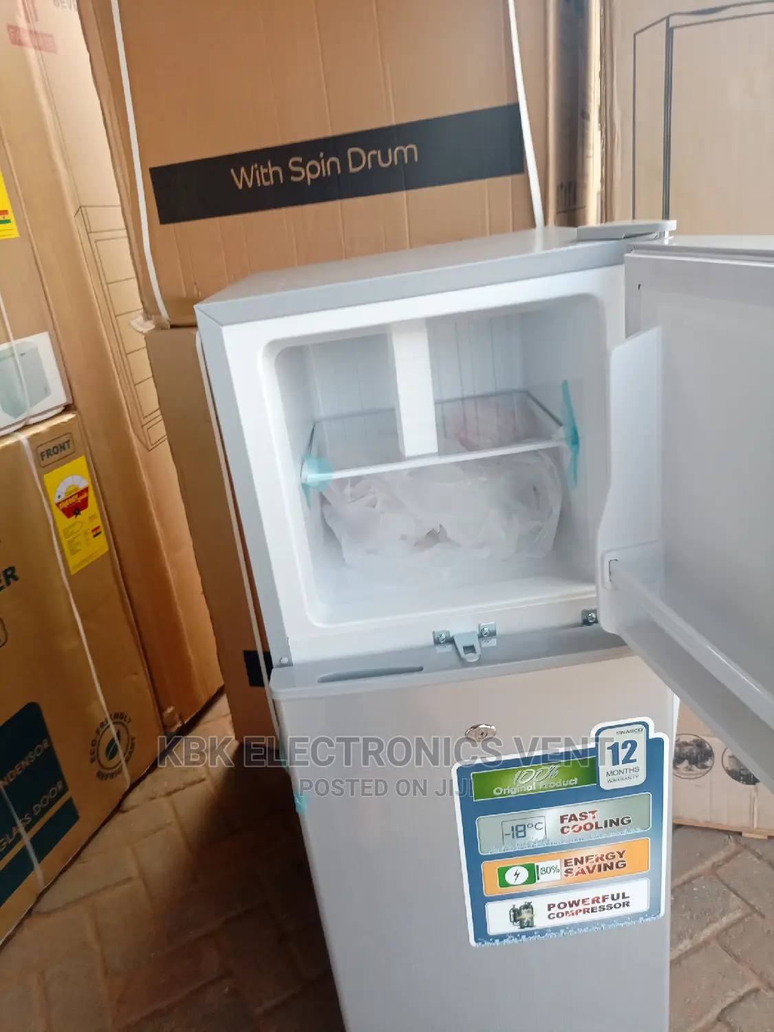 Nasco 108ltr(N214) Double Door Refrigerator