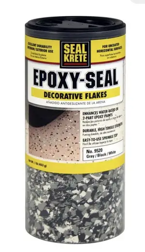 Epoxy Decorative Color Flakes, Gray/Black/White