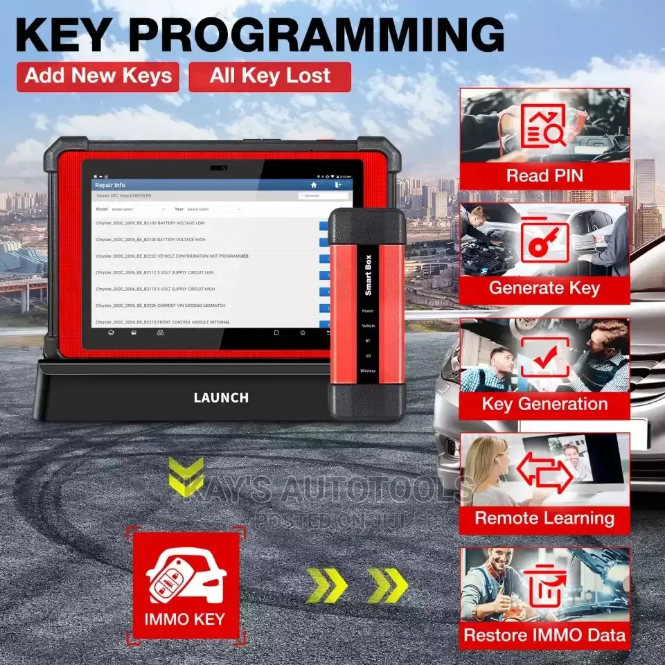 Launch X431 Pad v Professional Diagnostics Tool With Smart Box