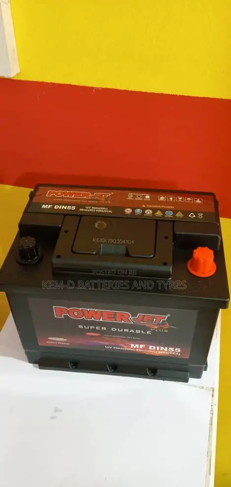 Powerjet Car Battery 12v 55ah Plate 13 + Free Delivery