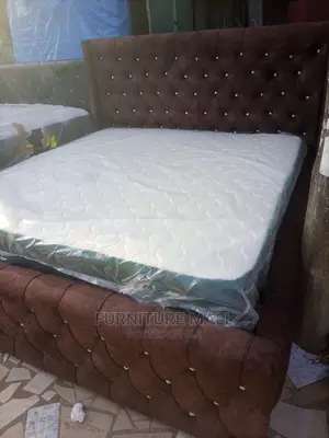 Modenized Kingsize Bed With Mattress . Free Delivery