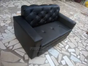 New Black 2in1 Sofa Leather Type. Free Delivery