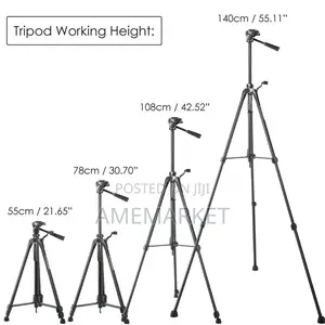 Professional Photo Video Tripod Stand for Phones Cameras