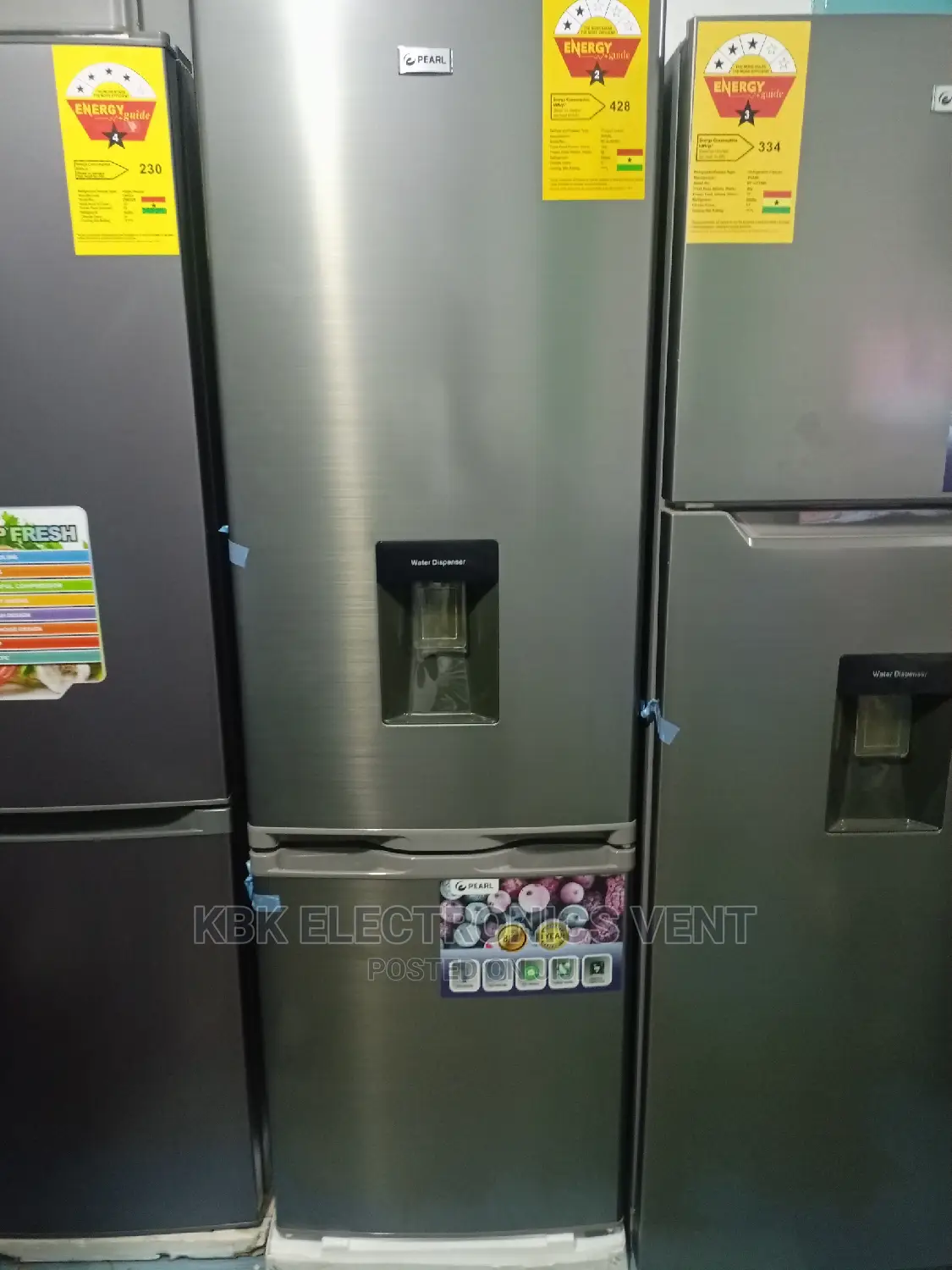 Pearl 280ltr Pf384xwd Double Door Fridge Water Dispenser