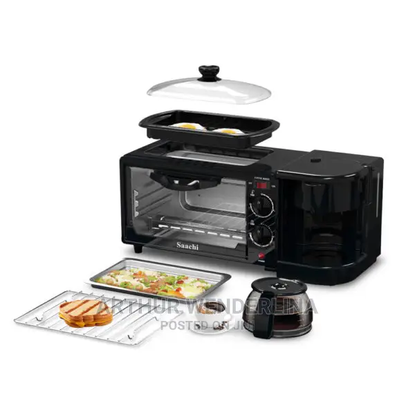 3 in 1 Breakfast Maker ( Frying,Roasting , Making Coffee)