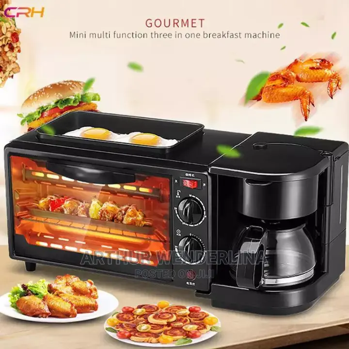 3 in 1 Breakfast Maker ( Frying,Roasting , Making Coffee)