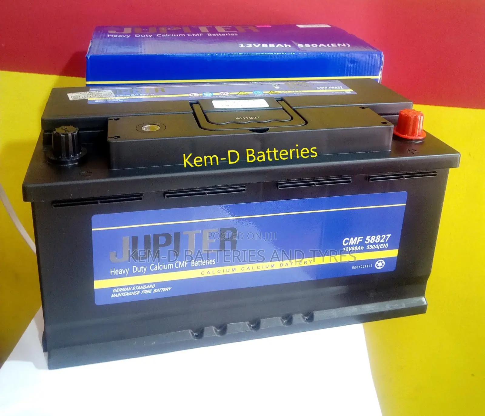 Jupiter Car Battery 12v 88ah (17 Plates) + Free Delivery