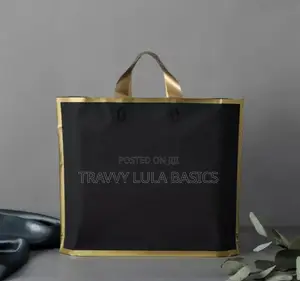 New Golden Shopping Carrier Bags