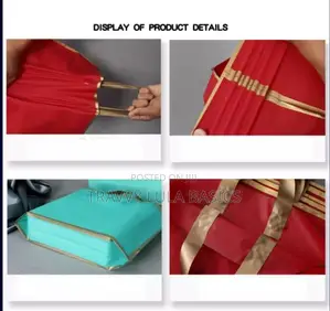 New Golden Shopping Carrier Bags