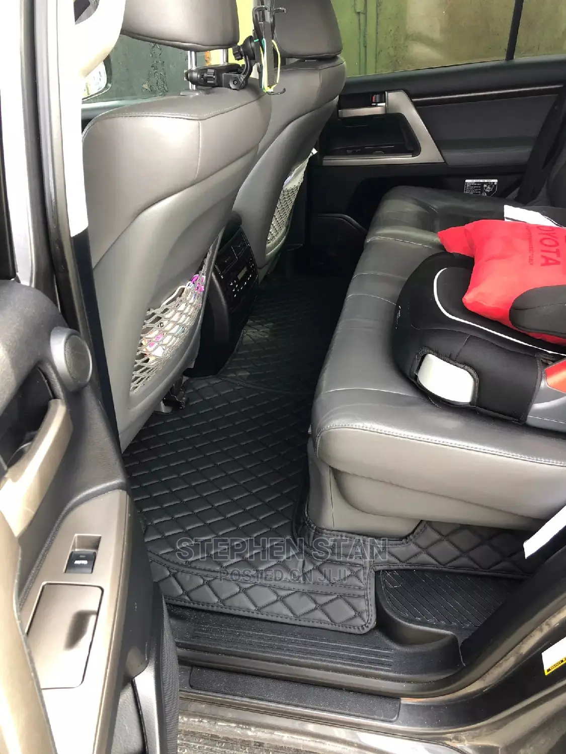 4D High Quality Black Luxury Leather Car Floor Mat Carpet