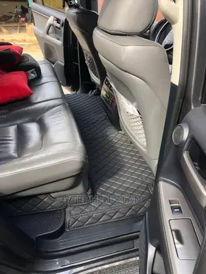 4D High Quality Black Luxury Leather Car Floor Mat Carpet