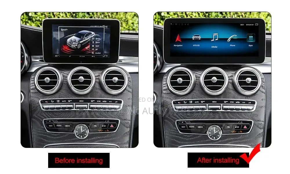 Benz C300 2014-19 (12inch) Fullscreen Infotainment System Available