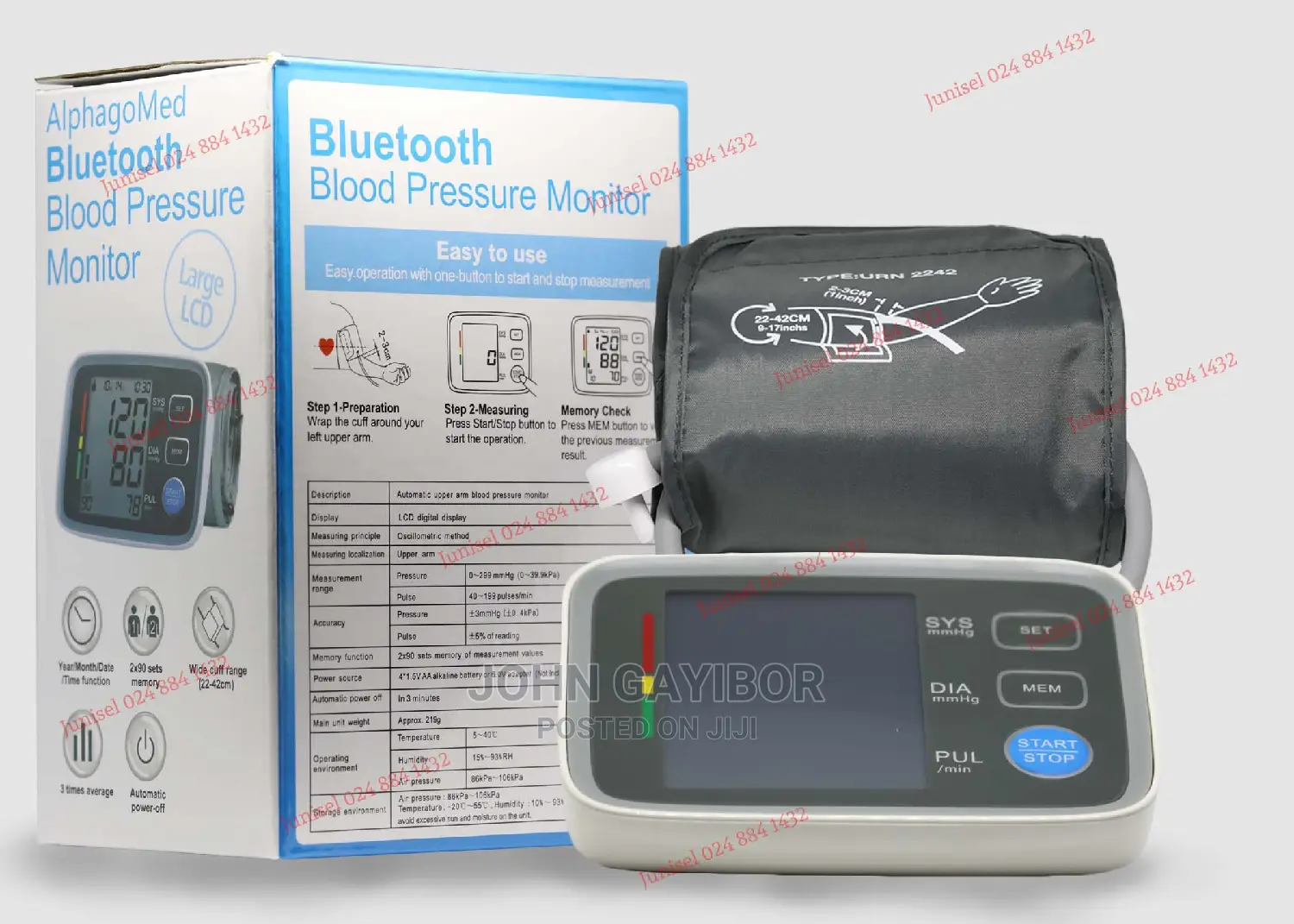 1 Year Warranty BP Monitor With Bluetooth Function