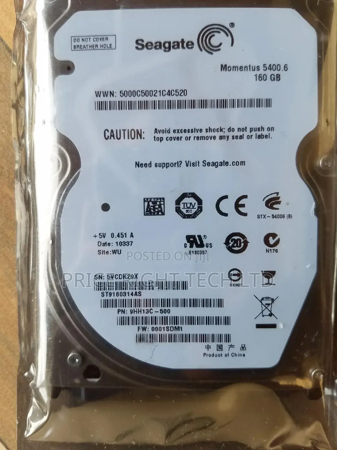Brand New 160gb Laptop Hard Drive