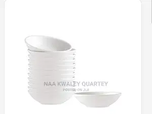 White 2.8" Ceramic Sauce Bowls