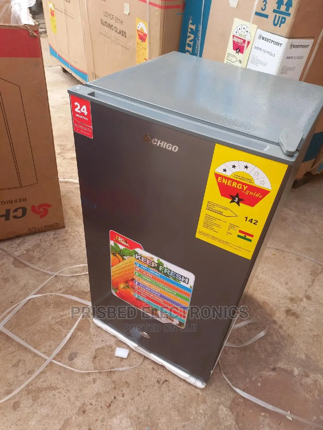 Chigo Quality Table Top Fridge 86 Litres (3stars)
