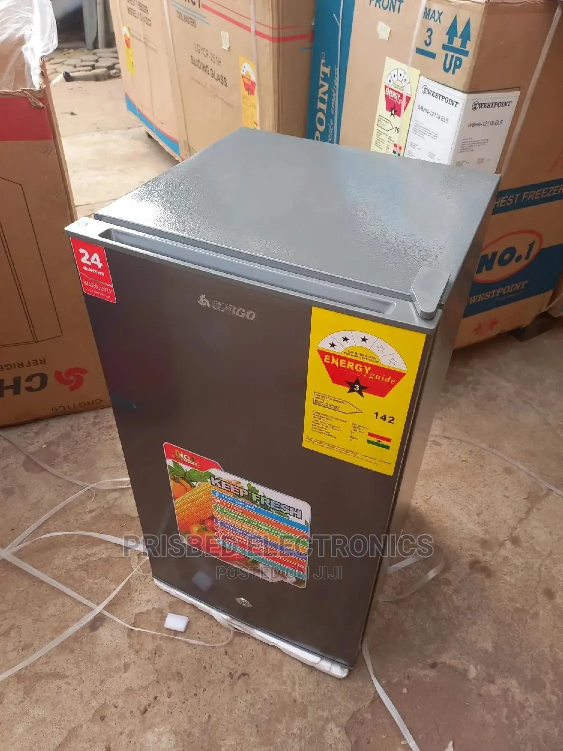 Chigo Quality Table Top Fridge 86 Litres (3stars)