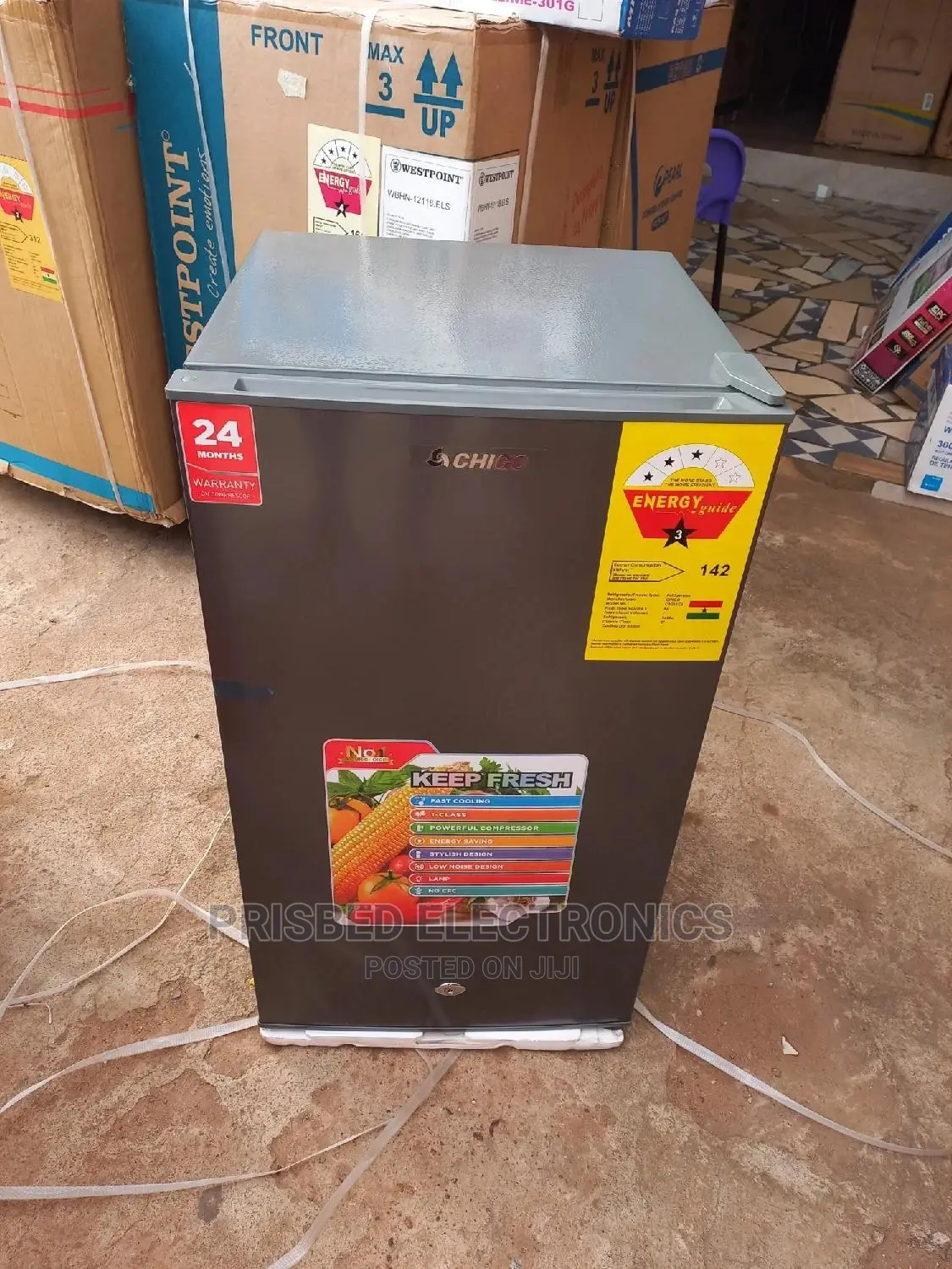Chigo Quality Table Top Fridge 86 Litres (3stars)