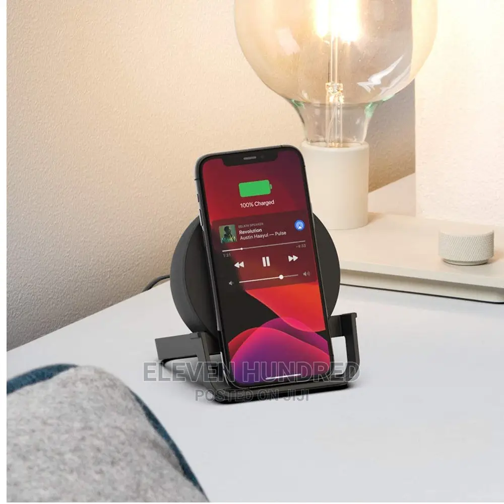 Wireless Charging Stand + Bluetooth Speaker
