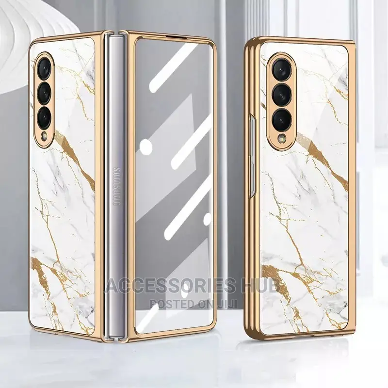 Z Fold 3 Luxury Cases With Inbuilt Tempered Glass Protector