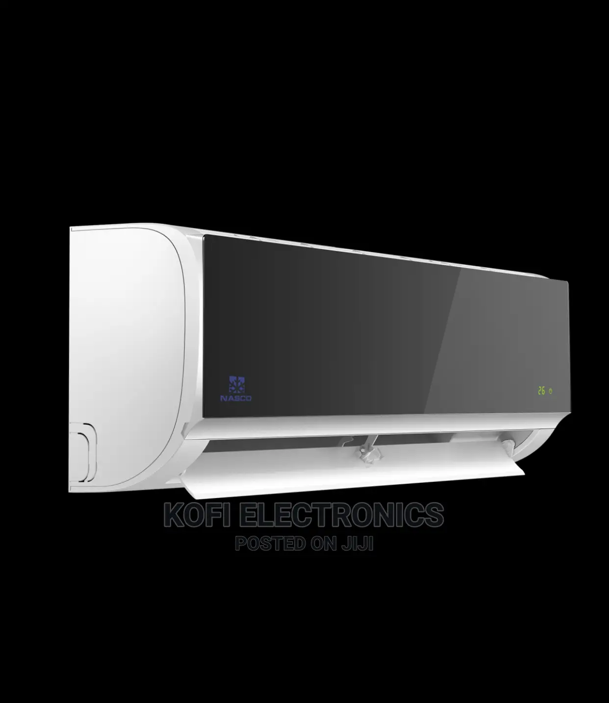 New Nasco AC 2.0 HP Mirror Black BTU18000 (R22 GAS)