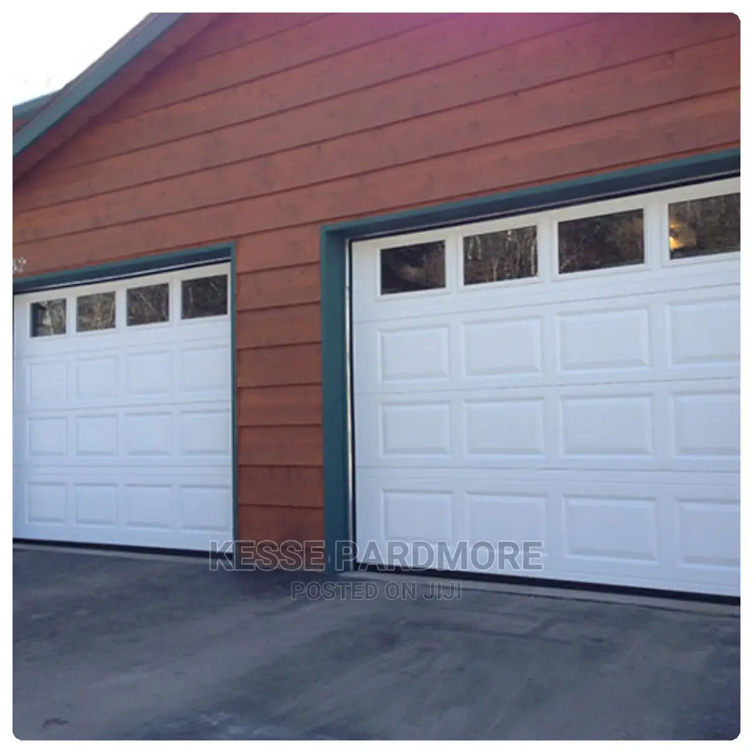 Double Fanlight Garage Door