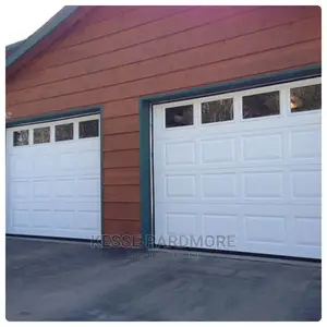 Double Fanlight Garage Door