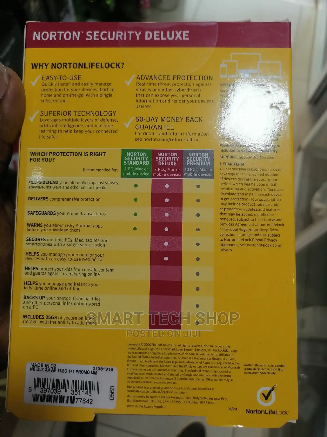 Norton Security Deluxe Antivirus for Pc Mac Os. Ios, Android