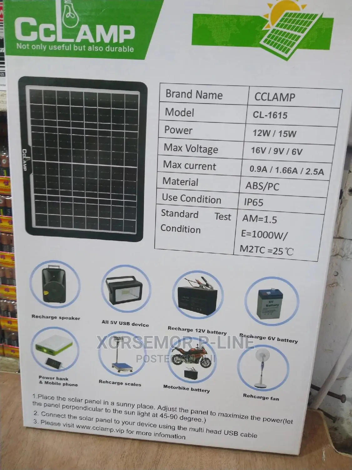 Ccamp Solar Rechargeable Panel